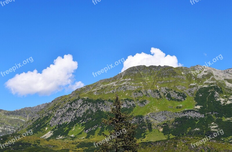 Mountain World Vorarlberg Clouds View Landscape