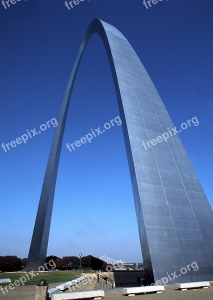 St Louis Arch Monument St Louis Missouri Usa