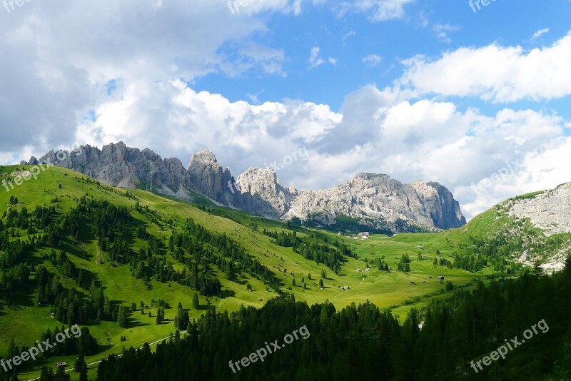 Mountains Mountain World Nature Landscape Dolomites