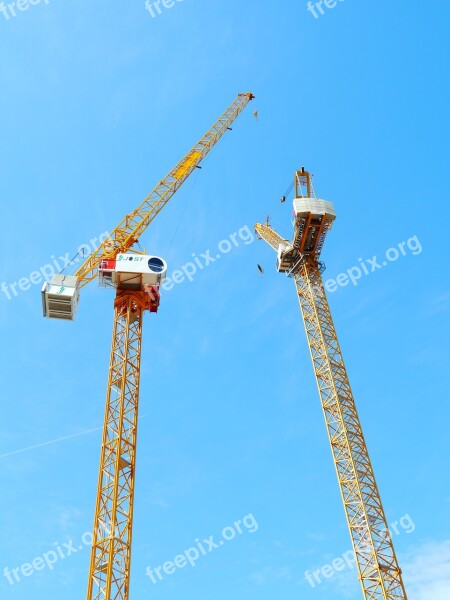 Crane Luffing Crane Industry Industrial Sky