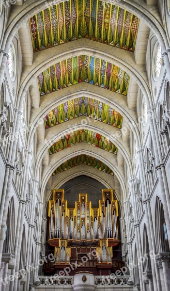 Almudena Cathedral Ceiling Painting Church Madrid Neoclassicism