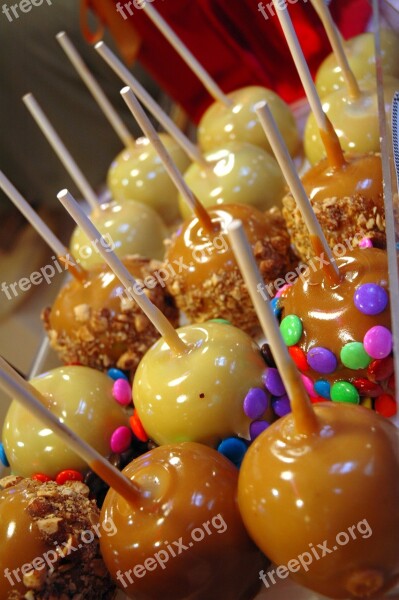 Candy Apple Sweet Fruit Dessert