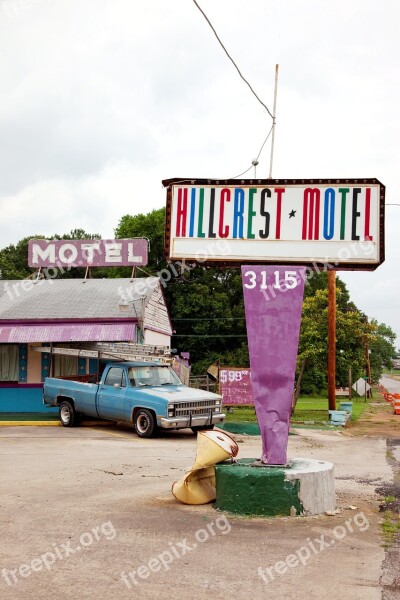 Hillcrest Motel Sheffield Alabama Usa America