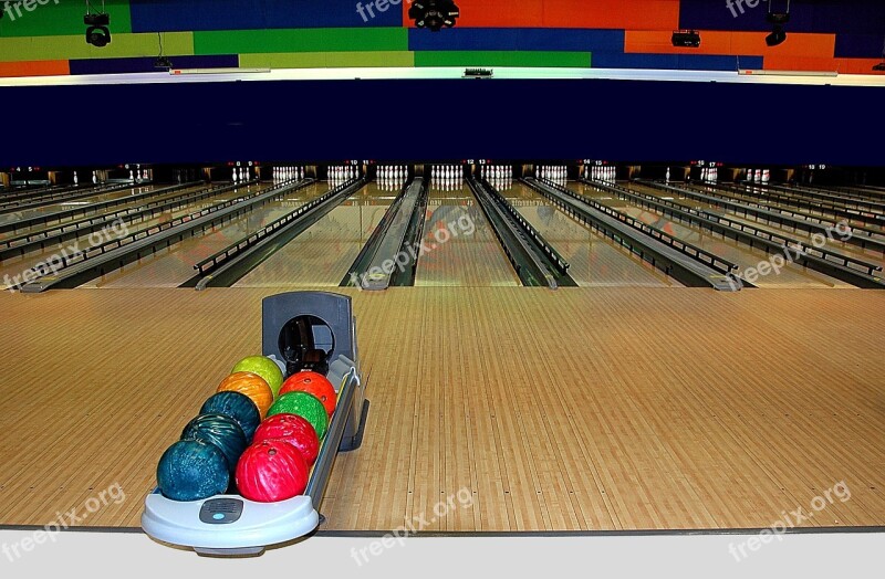 Bowling Alley Bowling Sport Leisure Recreation