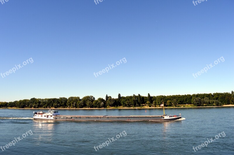 Rhine River Water Shipping Frachtschiff