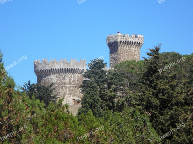 Populonia Gulf Of Baratti Castle Fortress Knight's Castle