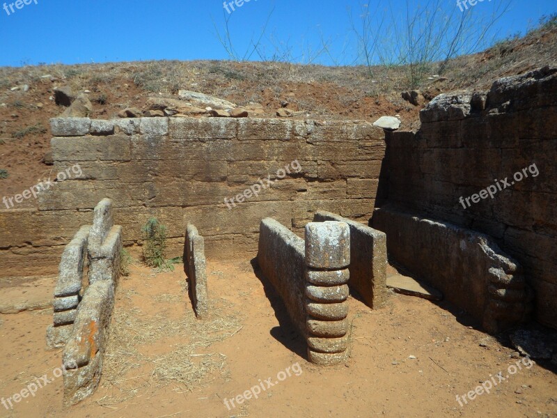 Grave Etruscan Excavations Archaeology Tuscany