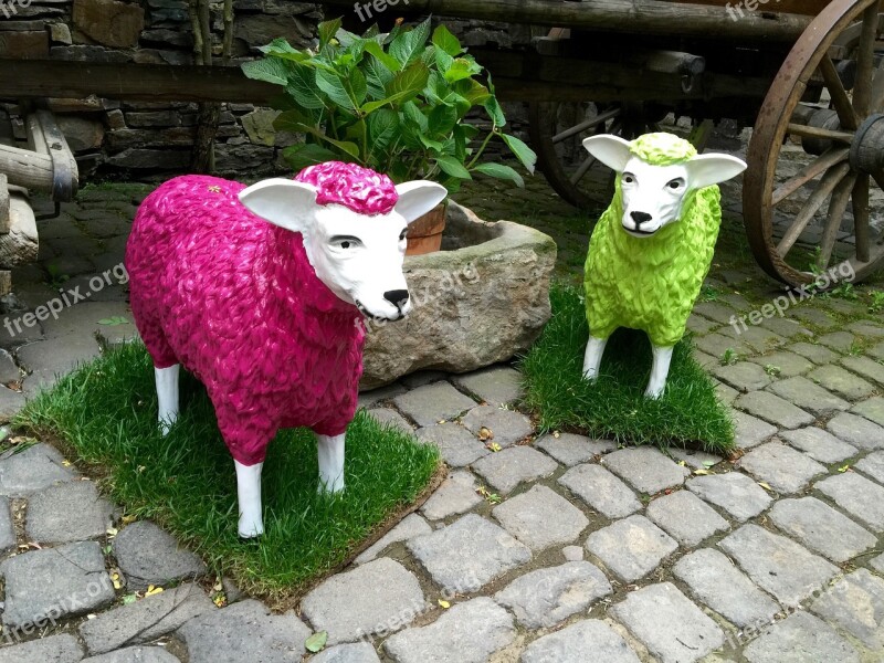 Art Sheep Arts Crafts Decoration Painted