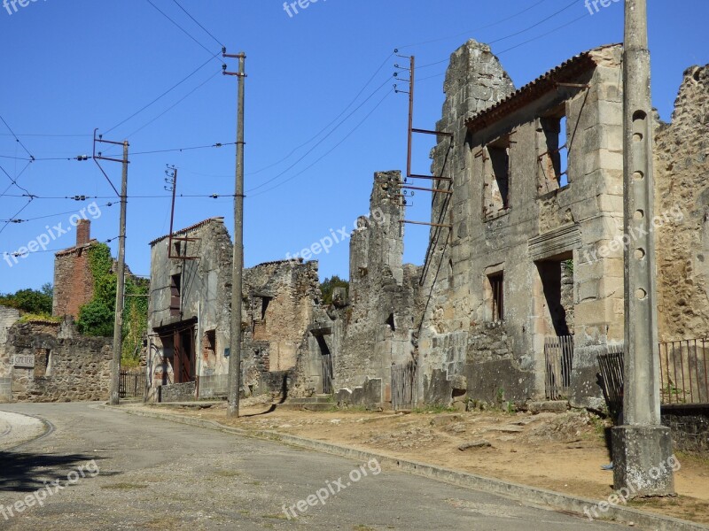 Oradour Sur Glane War Memorial Massacre Limousin