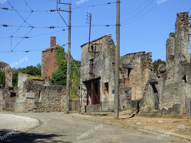 France Oradour-sur-glane Martyr Oradour War