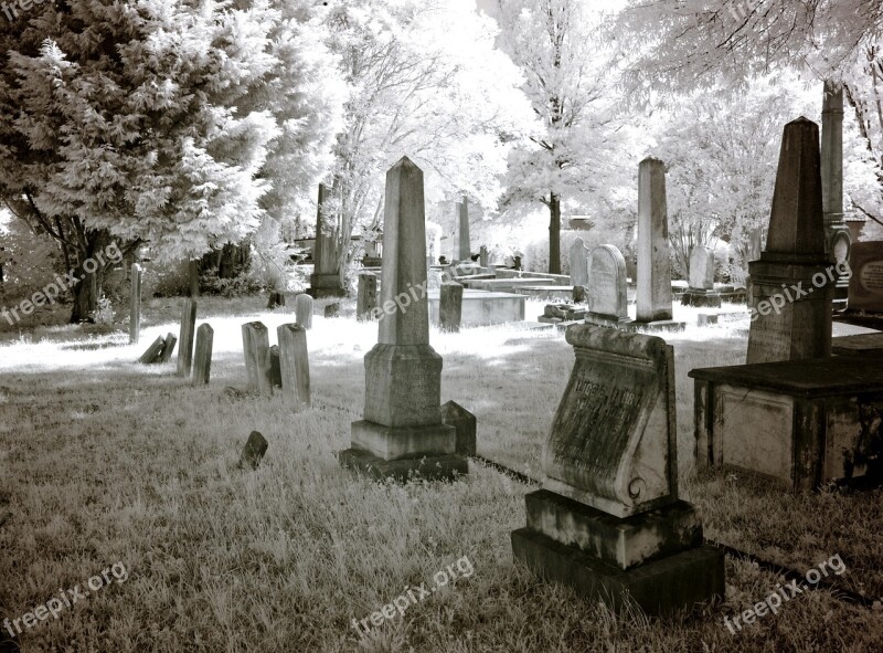 Cemetery Usa United States America North America