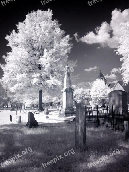 Cemetery Usa United States America North America