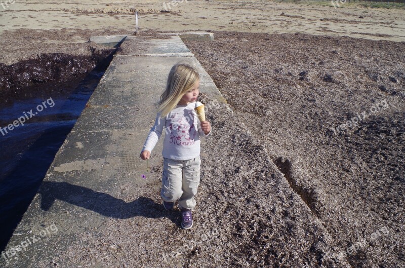 Ice Cream Generations Outdoor Pool Kid With Ice Beach