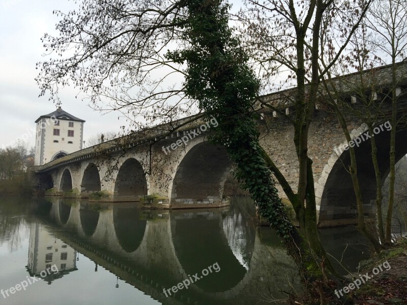 Bridge Limburg Lahn Hesse Historically