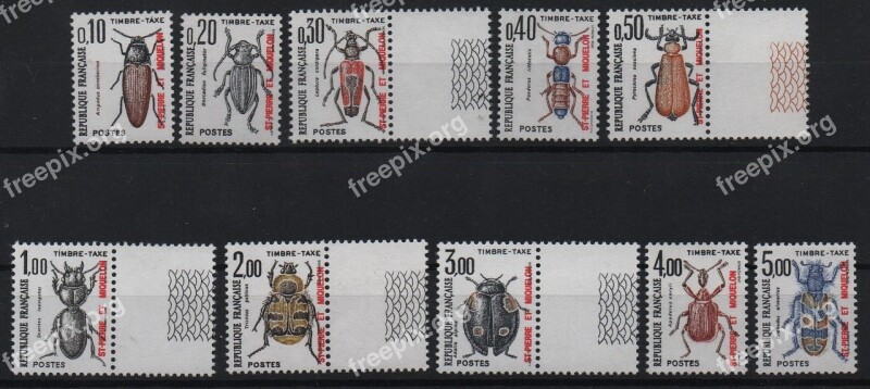 Stamps Philately Bugs Postage Free Photos