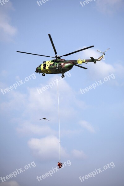 Helicopter Rope Load Rescue The Sky