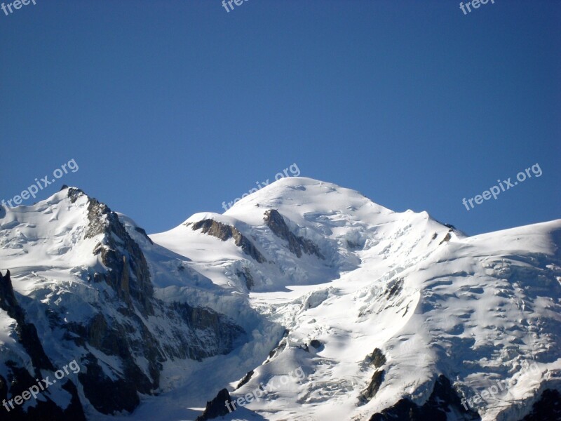 Mont Blanc Alps Bianco Massif Chamonix