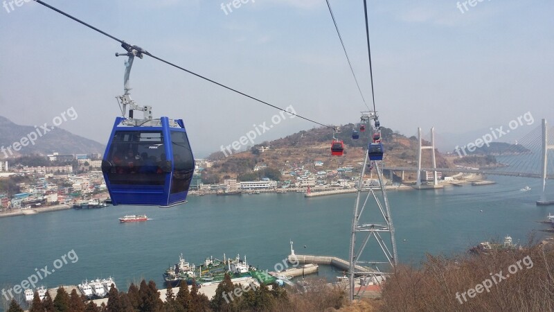 Yeosu The Cable Car Travel Free Photos