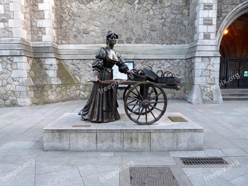 Statue Molly Malone Dublin Bronze