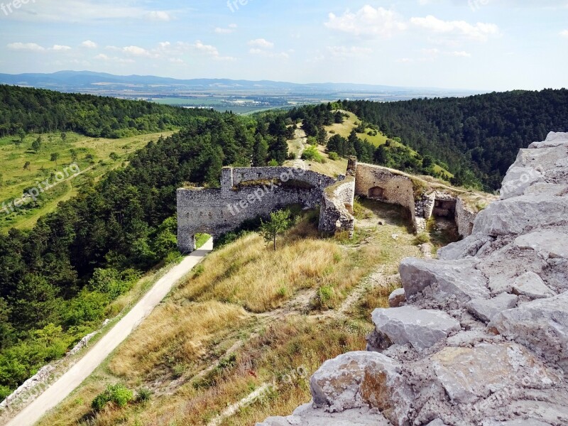 čachtice Slovakia Castle Ruins Summer