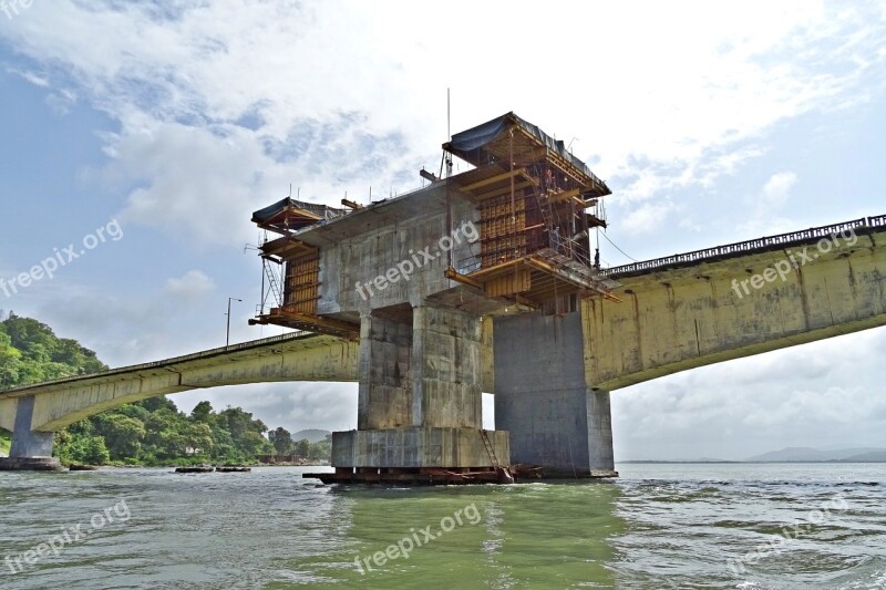 Bridge Pillar Tower Estuary River