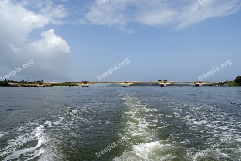 Bridge Estuary River Kali Crossing