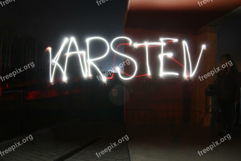 Light Painting Mobile Phone Long Exposure Karsten Free Photos