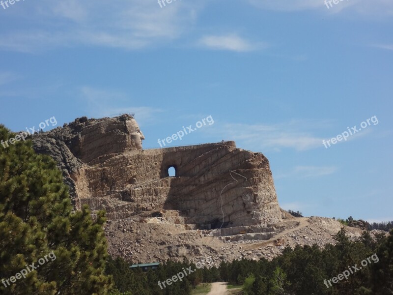 Monument Crazy Horse Memorial South Dakota Custer Travel