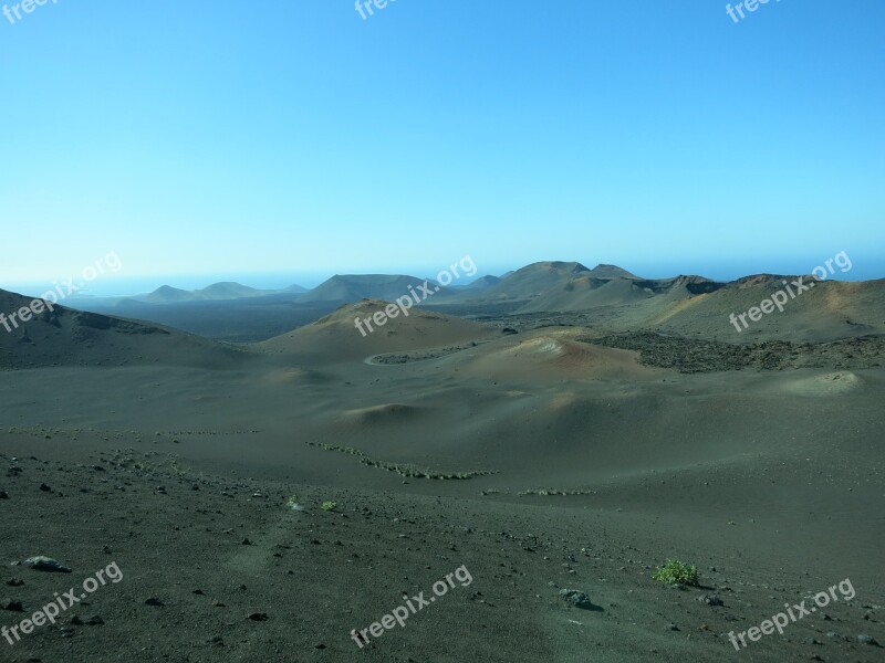 Lanzarote Volcano Island Panorama Free Photos