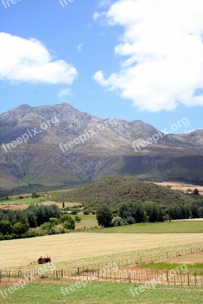 Valley Tractor Pastoral Karoo Cape