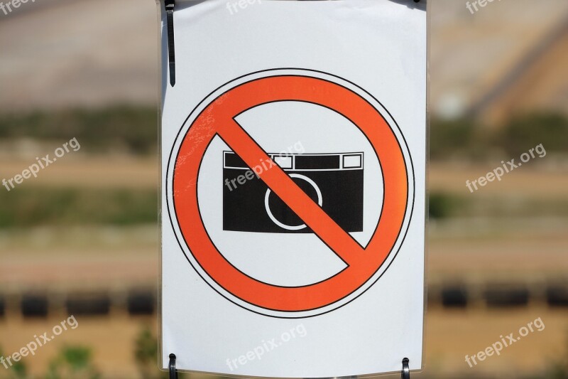 Shield Prohibitory Prohibited Camera No Photography Allowed