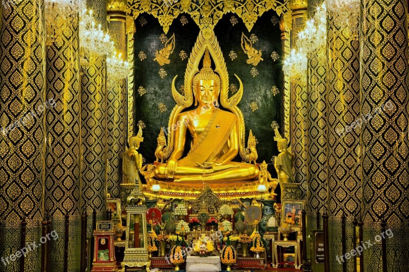 Pastor Shi Buddhist Kingdom Wat Phra Si Rattana Mahathat City Phitsanulok Free Photos