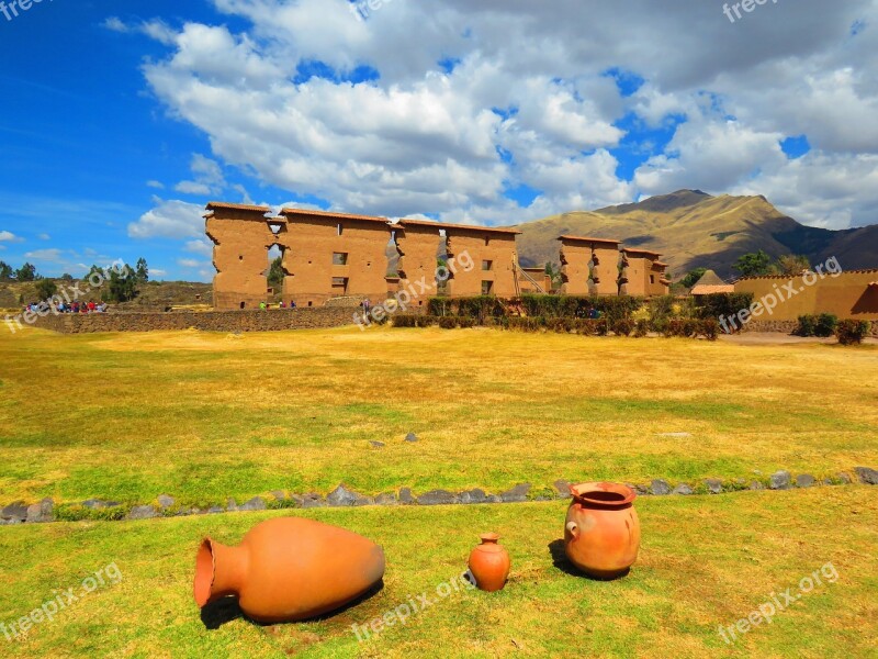 Site Arqueologico Peru Archaeological Site Raqchi Free Photos