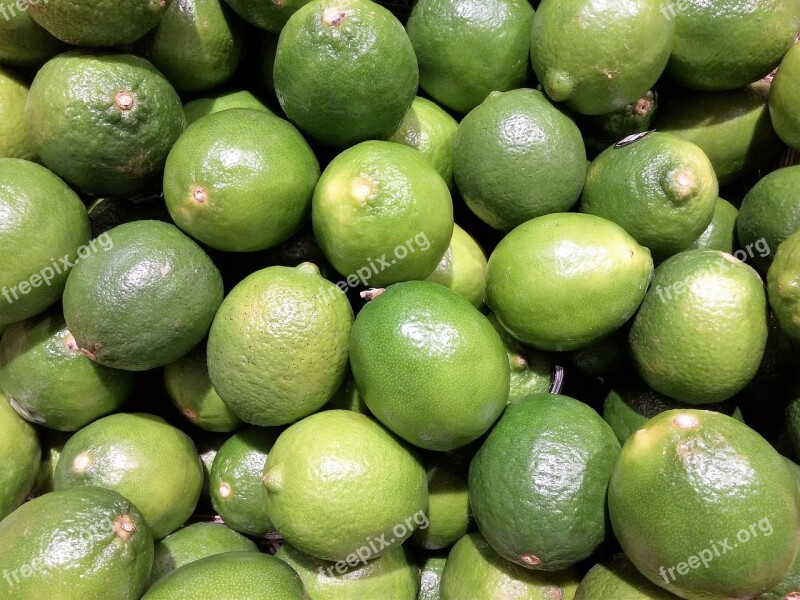 Fruit Lime Oranges Market Stall Fruits