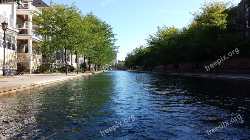 Indianapolis Downtown Canal Free Photos