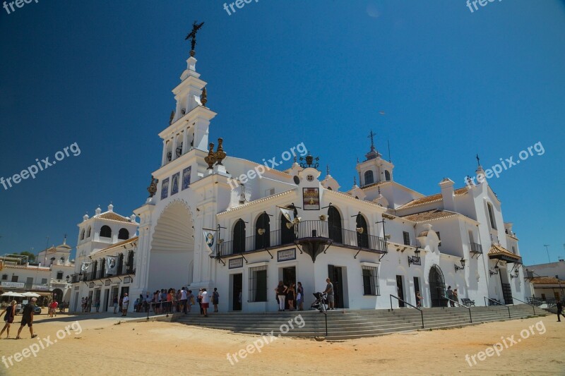 Place Of Pilgrimage El Rocio Andalusia Spain White Villages