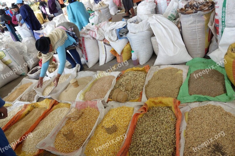 Market Corn Seeds Spices Bags