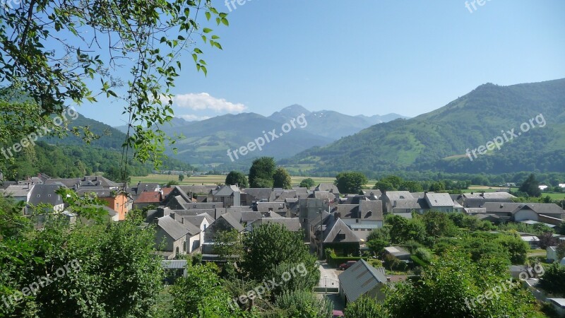 Village Pyrenees Summer Free Photos