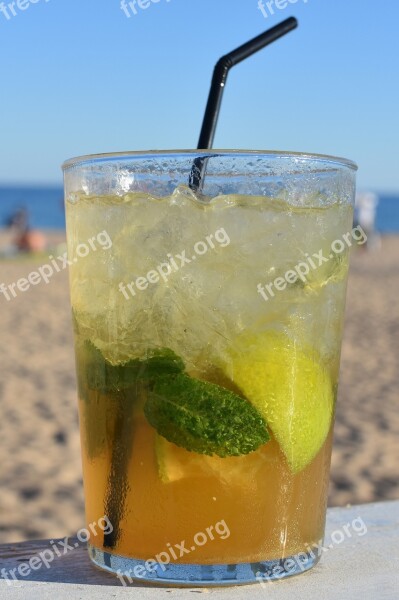 Mojito Beach Drink Alcohol Drinking