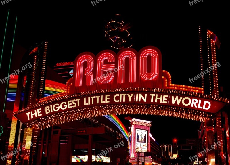 Reno Nevada City Urban Sign