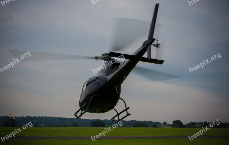 Helicopter Rotor Blades Take Off Aircraft Transport