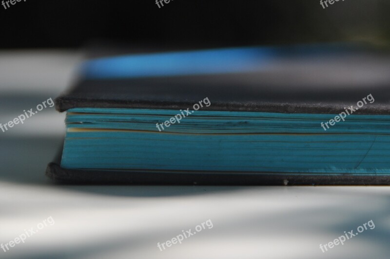 Book Pages Blue Turquoise Literature