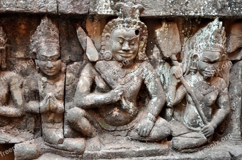 Angkor Hinduism Faces Temple Complex History