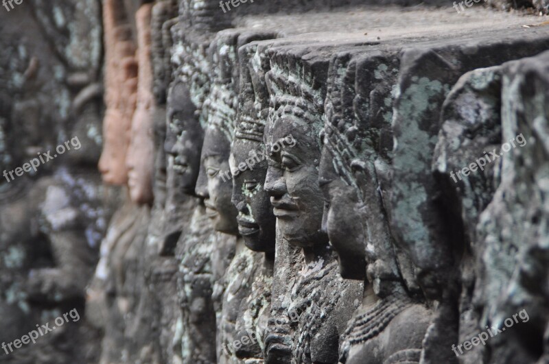 Angkor Hinduism Faces Temple Complex History