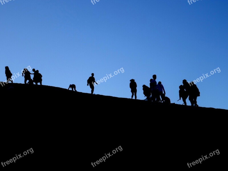 Silhouette Shadow Group Human Figures