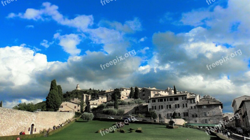 Italy Assisi Architecture Church Catholic