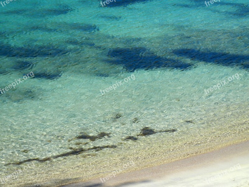 Ibiza Sea Beach Transparency Relaxation