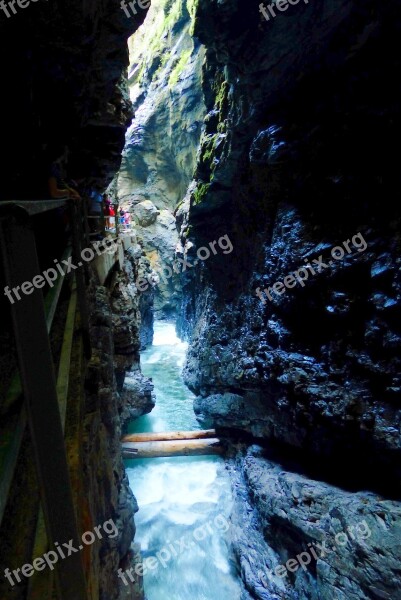 Breitachklamm Oberstdorf Allgäu Bavaria Breitachklamm Near Oberstdorf