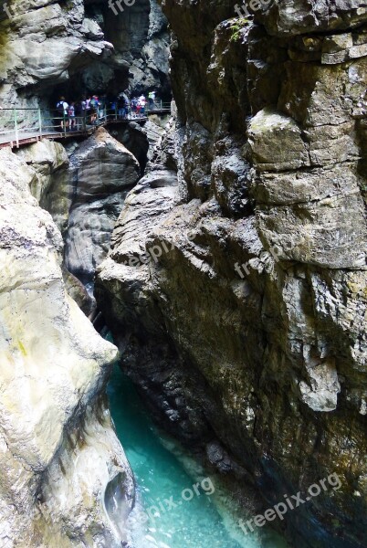 Breitachklamm Oberstdorf Allgäu Bavaria Breitachklamm Near Oberstdorf