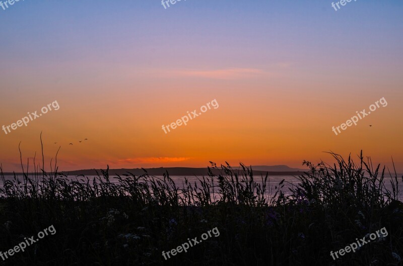 Sunset Sky Evening Sky Abendstimmung Afterglow